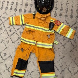 Kids Firefighter Outfit with Helmet